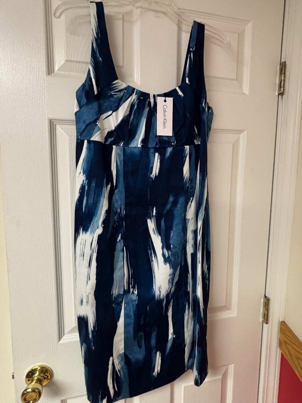 Calvin Klein NWT Size 10 Lined Summer Dress, Back Zipper
